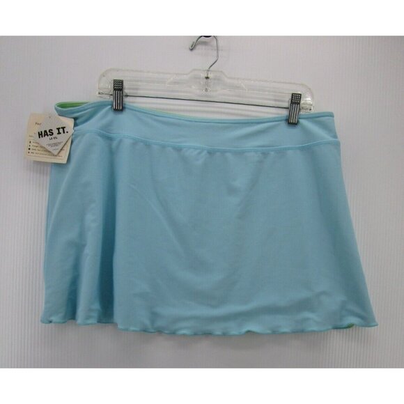 VINTAGE LL Bean Skirt 18 Swim Swimsuit Green Mini Reversible NEW - Picture 10 of 11